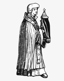Drawing Middle Ages Bishop, HD Png Download, Free Download