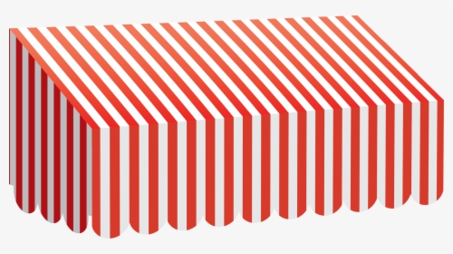 Tcr77165 Red & White Stripes Awning Image - Awning, HD Png Download, Free Download