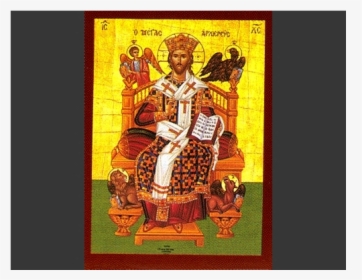 Orthodox Icon Of Christ Enthroned, HD Png Download, Free Download