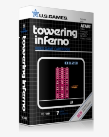 Tower Inginferno Atari 2600 Game Cover To Fit A Ugc - Towering Inferno Atari 2600, HD Png Download, Free Download