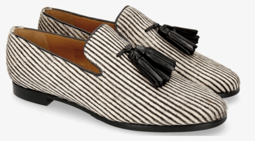 Loafers Scarlett 20 Hairon Stripes Black White - Melvin & Hamilton, HD Png Download, Free Download