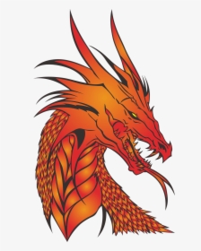 Dragon,no Background,the Head Of - Dragon Head Silhouette, HD Png Download, Free Download