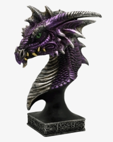 Purple Dragon Head Bust - Bust, HD Png Download, Free Download