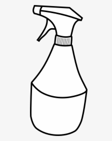 Squirt Bottle - Colouring Page Of Spray Bottle, HD Png Download, Free Download