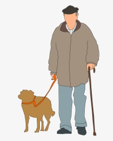Person With Dog Silhouette Png, Transparent Png, Free Download