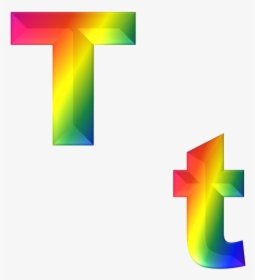 Abc Letter Arc Png - T Rainbow, Transparent Png, Free Download