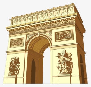Arc De Triomphe - Roman Architecture Triumphal Arch, HD Png Download, Free Download