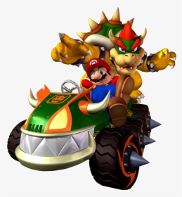 Double Dash Super Mario Bros - Mario Kart Bowser Kart, HD Png Download, Free Download