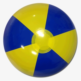 Blue And Yellow Beach Ball , Png Download - Beach Ball Blue Yellow, Transparent Png, Free Download