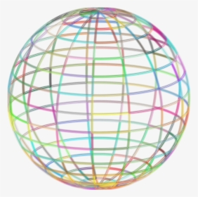 Geometric Beach Ball Wireframe Icons Png - Geometric Sphere Transparent, Png Download, Free Download