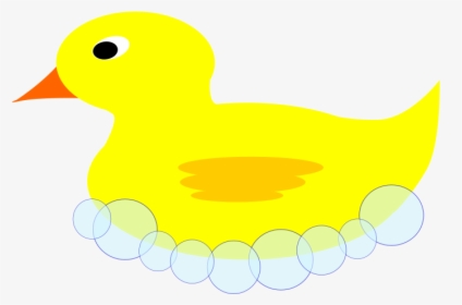 Rubber Ducky In Bubbles - Duck, HD Png Download, Free Download