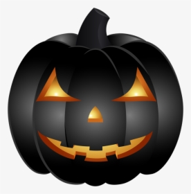 Dark Pumpkins Png Halloween - Scary Halloween Pumpkin Clipart, Transparent Png, Free Download