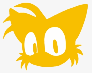 Tails Head Silhouette By Samsonic - Tails Sonic Silhouette, HD Png Download, Free Download