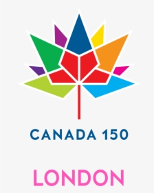 Canada150logo-london - New Canadian Maple Leaf, HD Png Download, Free Download