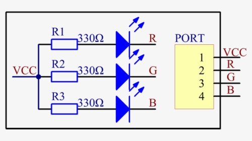 Rgb Led Module Schematic, HD Png Download, Free Download