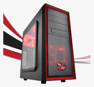 Gaming Case Thumb - Deepcool Tesseract Sw Red, HD Png Download, Free Download