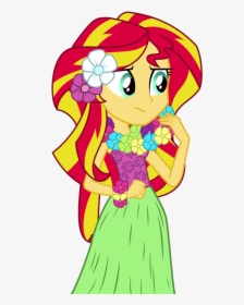 Hula Sunset Shimmer By Mohawgo - Sunset Shimmer My Little Pony Equestria Girls, HD Png Download, Free Download