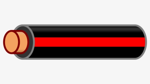 Black Wire With Red Stripe, HD Png Download, Free Download
