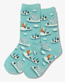 Kid"s Igloos Crew Socks"  Class="slick Lazy Image Js - Christmas Stocking, HD Png Download, Free Download