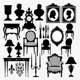 Vintage Furniture Silhouette, HD Png Download, Free Download