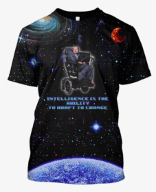 Gearhuman 3d Stephen Hawking Tshirt - Stephen Hawking T Shirt, HD Png Download, Free Download