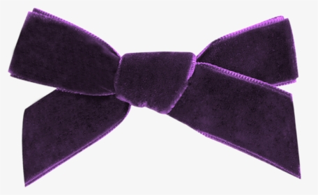 Royal Purple French Velvet Bow Clip Isabella Bows Png - Satin, Transparent Png, Free Download