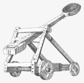 Catapult Black And White, HD Png Download, Free Download