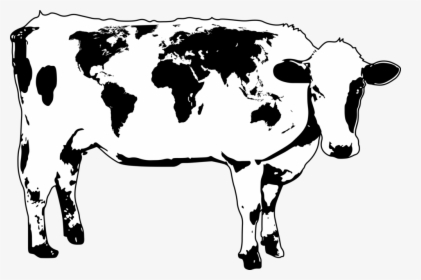 World Cow Chad Image - World Map Grey Png, Transparent Png, Free Download