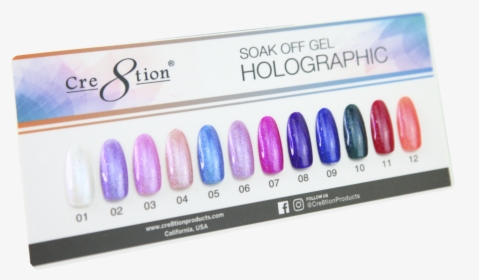 Holographic Color Chart - Nail Polish, HD Png Download, Free Download