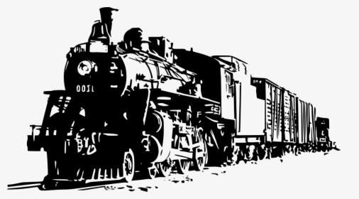 Transparent Black And White Train, HD Png Download, Free Download