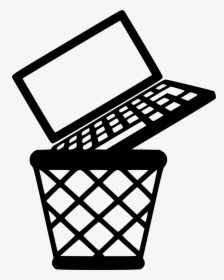 Notebook Laptop Garbage Trash Basket Bad - Animated Basketball Hoop Transparent Background, HD Png Download, Free Download