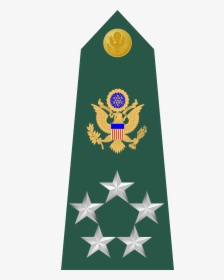 Us Army O11 Shoulderboard - Five Star General Rank Insignia, HD Png Download, Free Download
