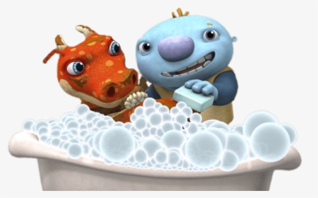 Wally Giving Borglelorp A Bath - Cartoon, HD Png Download, Free Download
