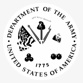 Us Department Of The Army Logo Black And White - Department Of The Army, HD Png Download, Free Download