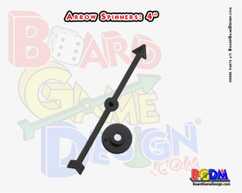 Game Spinner Arrows 4" - Spinner Arrow With Base, HD Png Download, Free Download