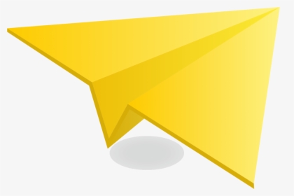 Yellow Paper Plane Png Image, Transparent Png, Free Download