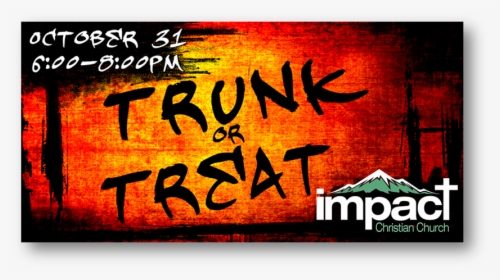 Trunk Or Treat Banner - Poster, HD Png Download, Free Download