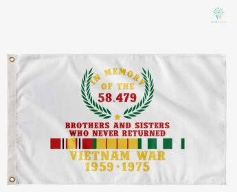 Vietnam War 1959-1975,in Memory Of The 58479 Brothers - Banner, HD Png Download, Free Download