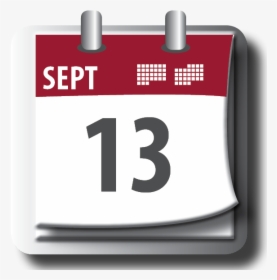 Calendar Icon For September - September 13 2018 Calendar, HD Png Download, Free Download