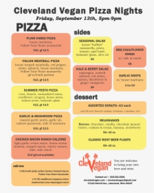 Cleveland Vegan Pizza Night, HD Png Download, Free Download