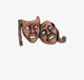 Drama Masks Unique Badge - Paw, HD Png Download, Free Download