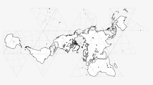 Fuller Projection World Map, HD Png Download, Free Download