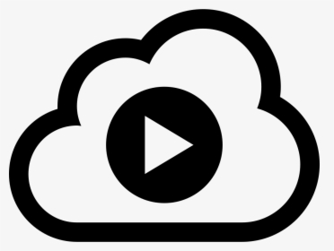 Cloud Video Play Symbol - Video Cloud, HD Png Download, Free Download