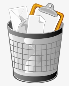 Safely Empty Trash On Mac Trash Bin - Trash Can Clip Art, HD Png Download, Free Download