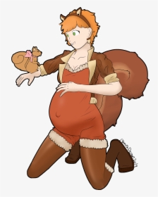 [patreon Request] Squirrel Girl - Marvel Squirrel Girl Pregnant, HD Png Download, Free Download