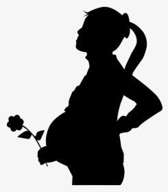 Pregnant, Flower, Silhouette, Woman, Mother, New, Baby, - Sure Start Maternity Grant, HD Png Download, Free Download