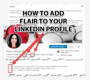 Bullets On Your Linkedin Profile - Flyer, HD Png Download, Free Download