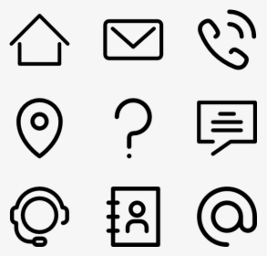 Contact Icons For Resume Png, Transparent Png, Free Download