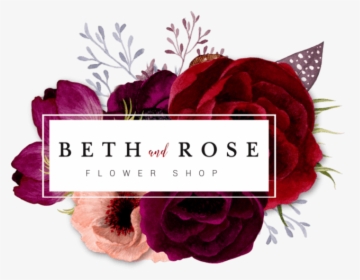 Beth And Rose Florist Logo - Flower Shop Logo Design, HD Png Download, Free Download
