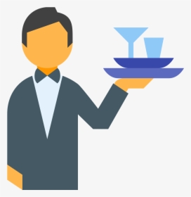 Cafeteria Icon Download - Waiter Icon Png, Transparent Png, Free Download